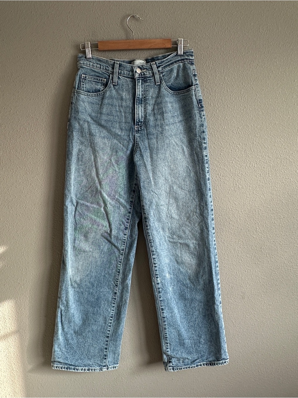 Universal Thread High Rise Wide Leg Jeans - Light Washed Blue 6